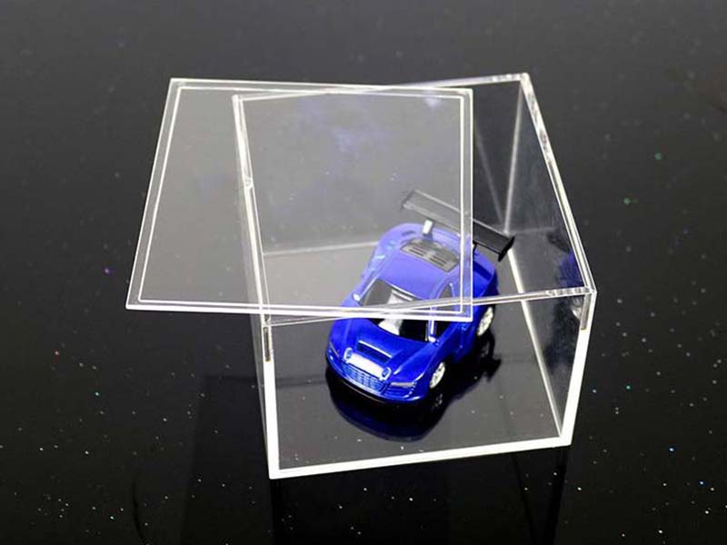 模型汽車(chē)亞克力展示盒透明有蓋五面盒子廠(chǎng)家定制